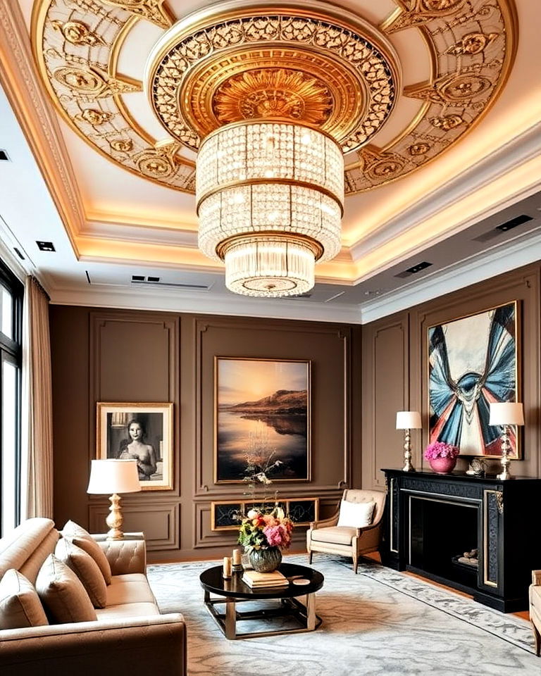 bold and detailed ceiling fixtures