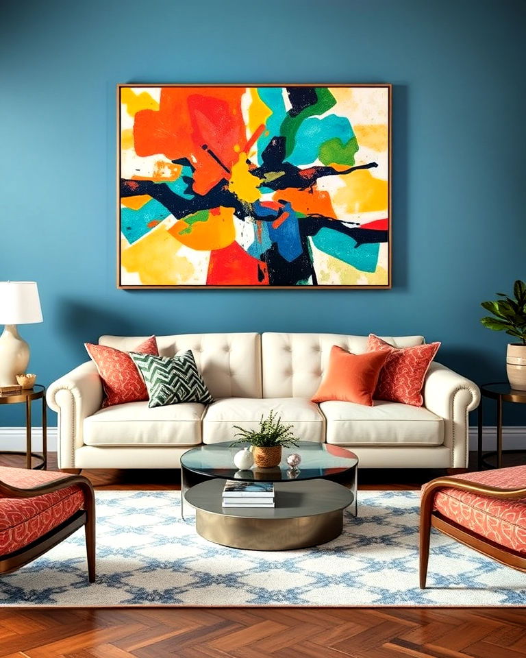 bold artwork for living room