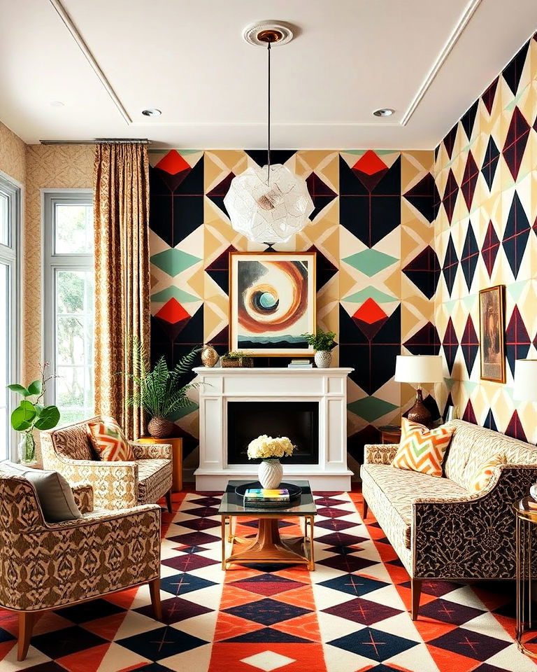 bold geometric patterns