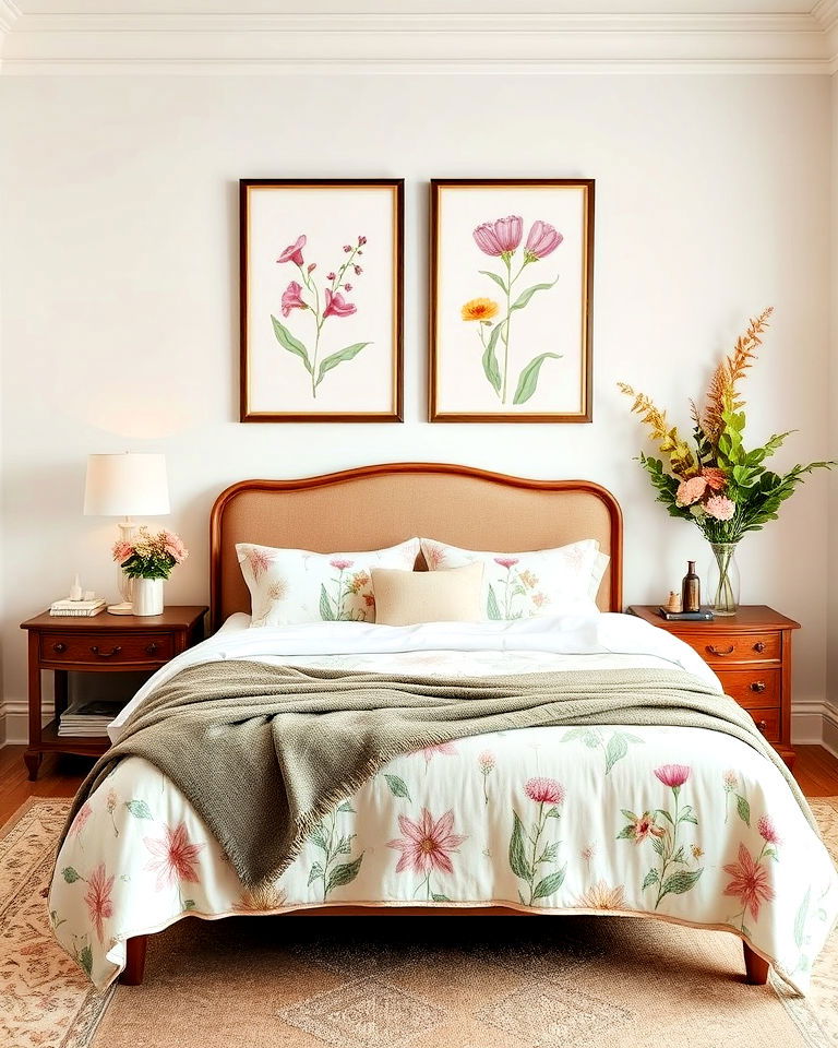 botanical prints in framed artwork