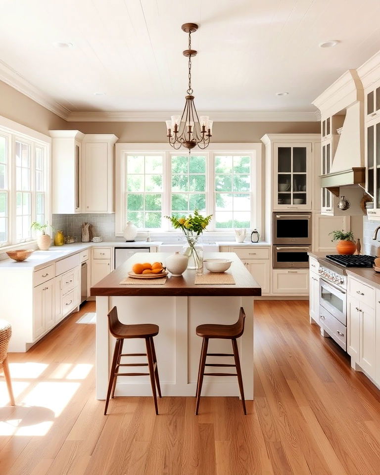 breezy open kitchen layout