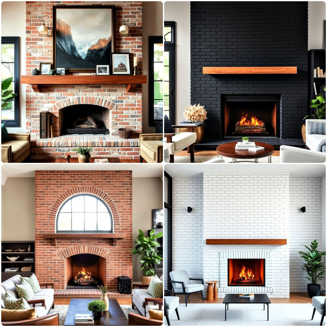 40 Brick Fireplace Ideas for Every Style