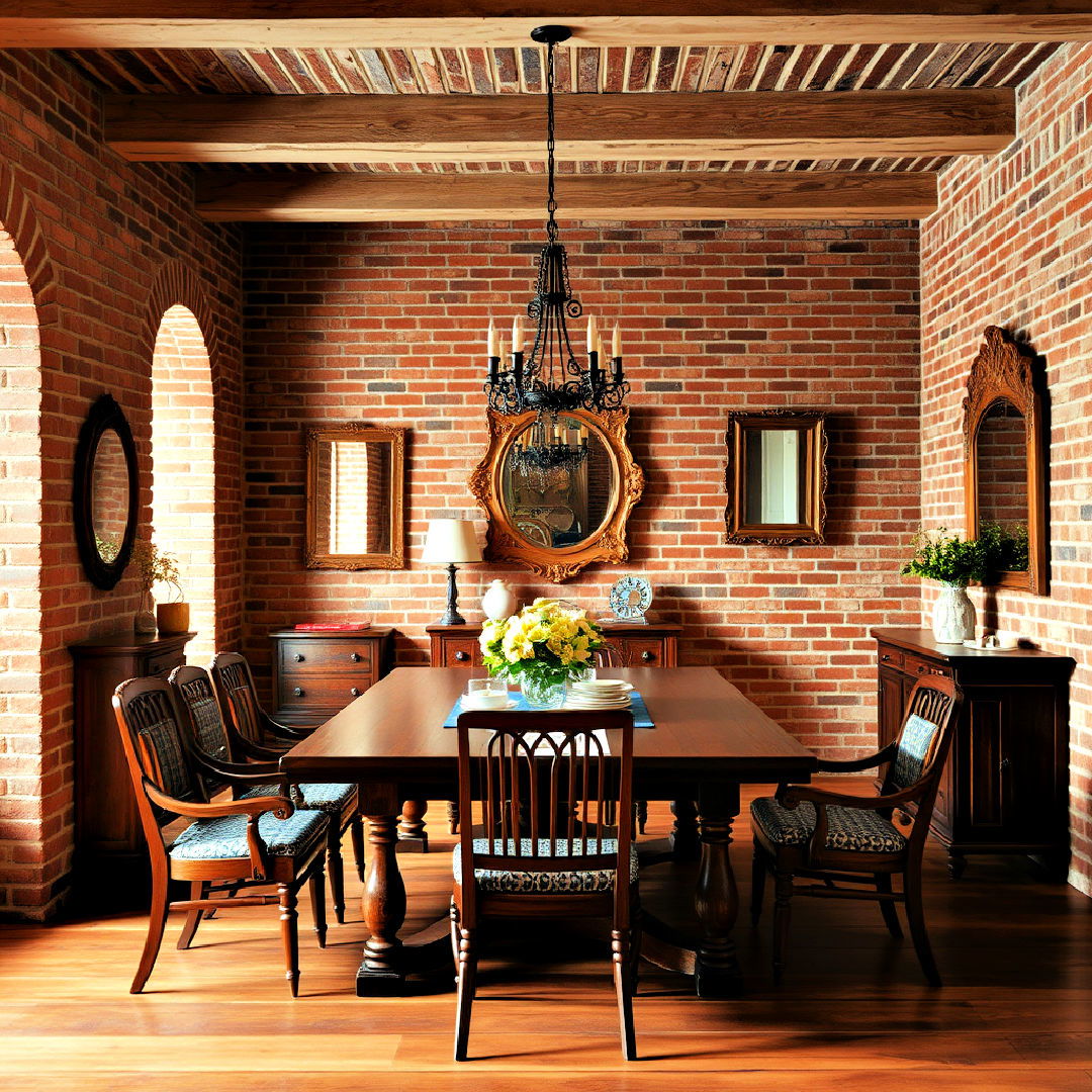 brick walls for old world charm
