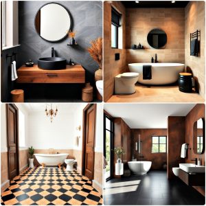 brown and black bathroom ideas