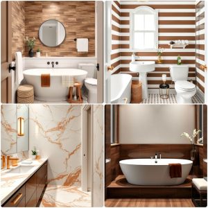 brown and white bathroom ideas