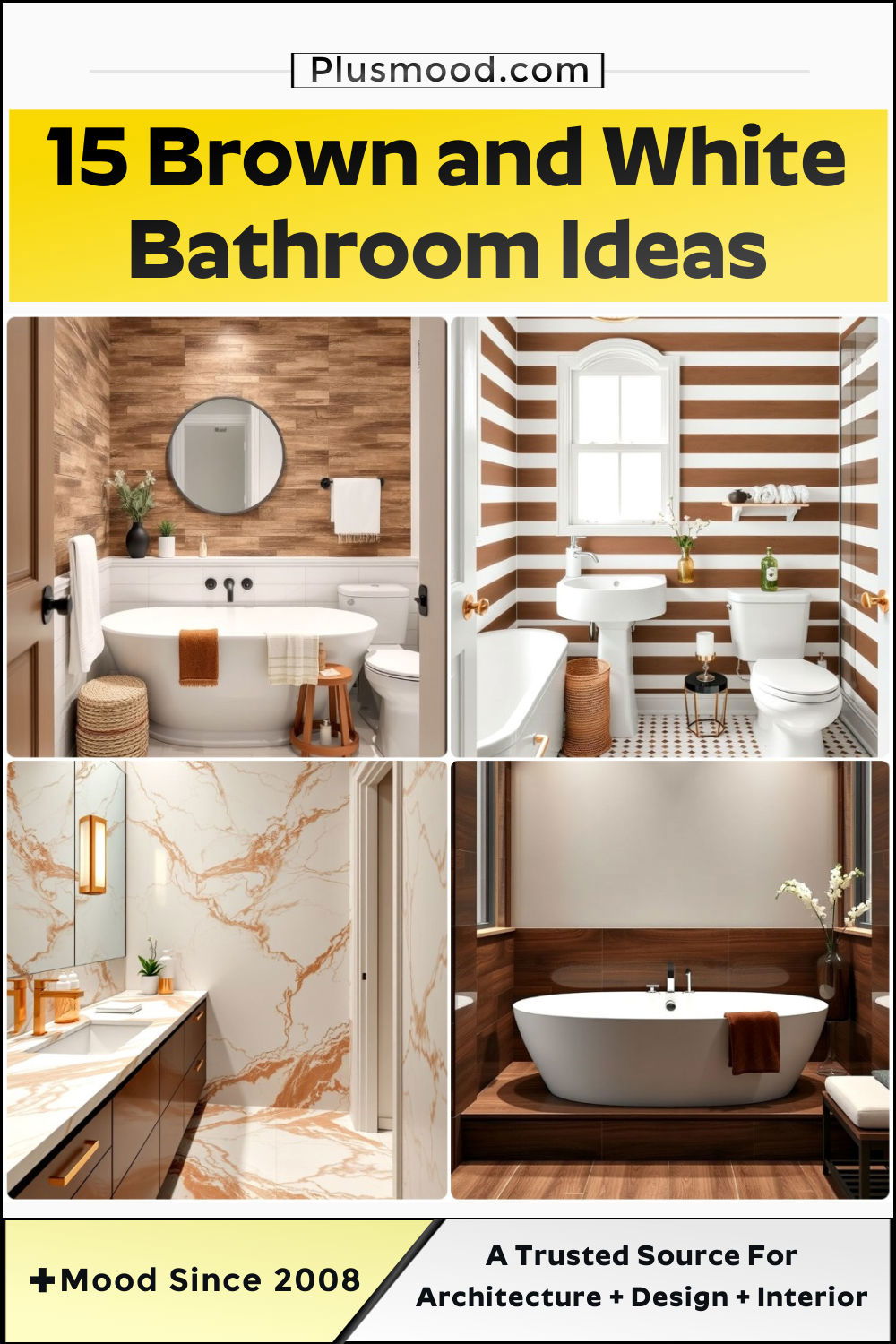 brown and white bathroom ideas and inspiration