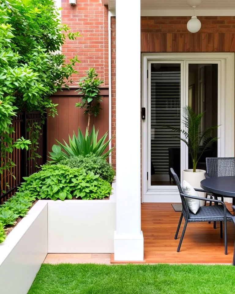 built in planters