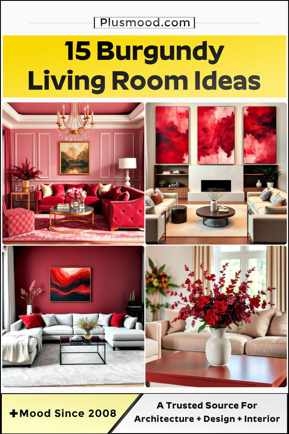 burgundy living room ideas and inspiration