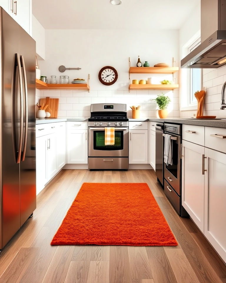 burnt orange floor mats
