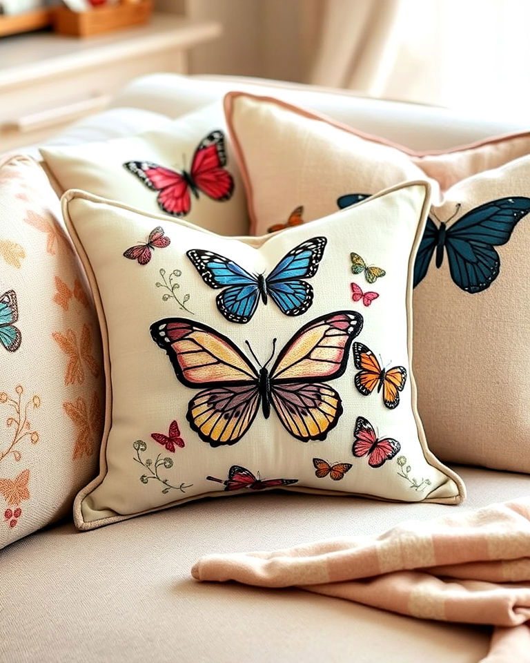 butterfly accent pillows