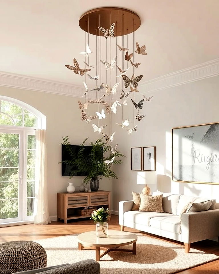 butterfly ceiling mobile