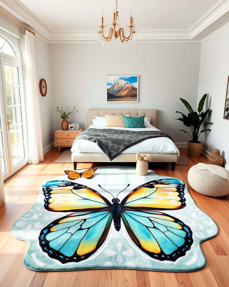 butterfly rug