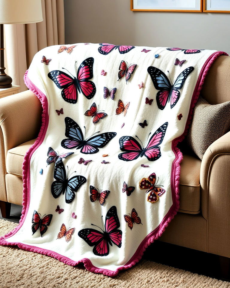 butterfly throw blankets