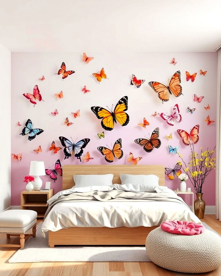 butterfly wall murals