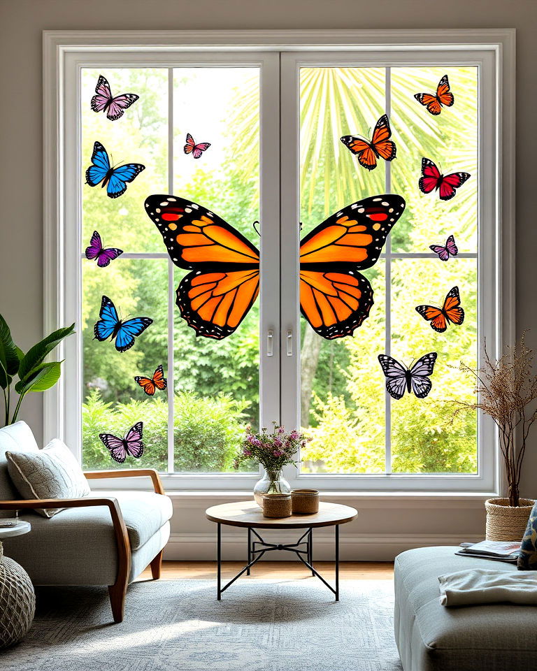 butterfly window decals