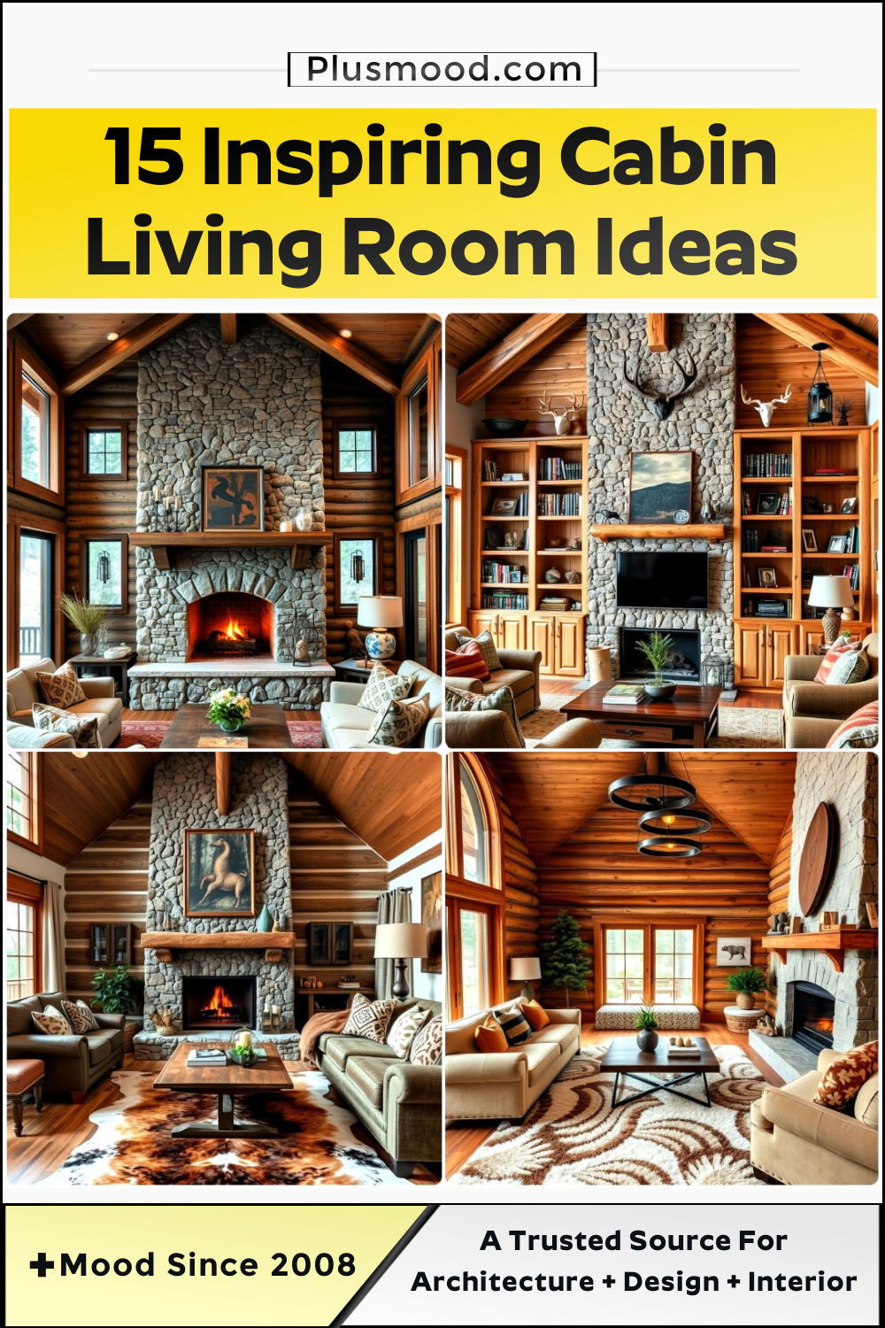 cabin living room ideas and inspiration