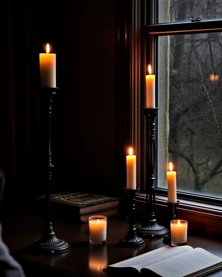 candle holders for a gothic touch