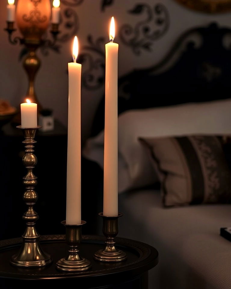 candle holders for flickering shadows