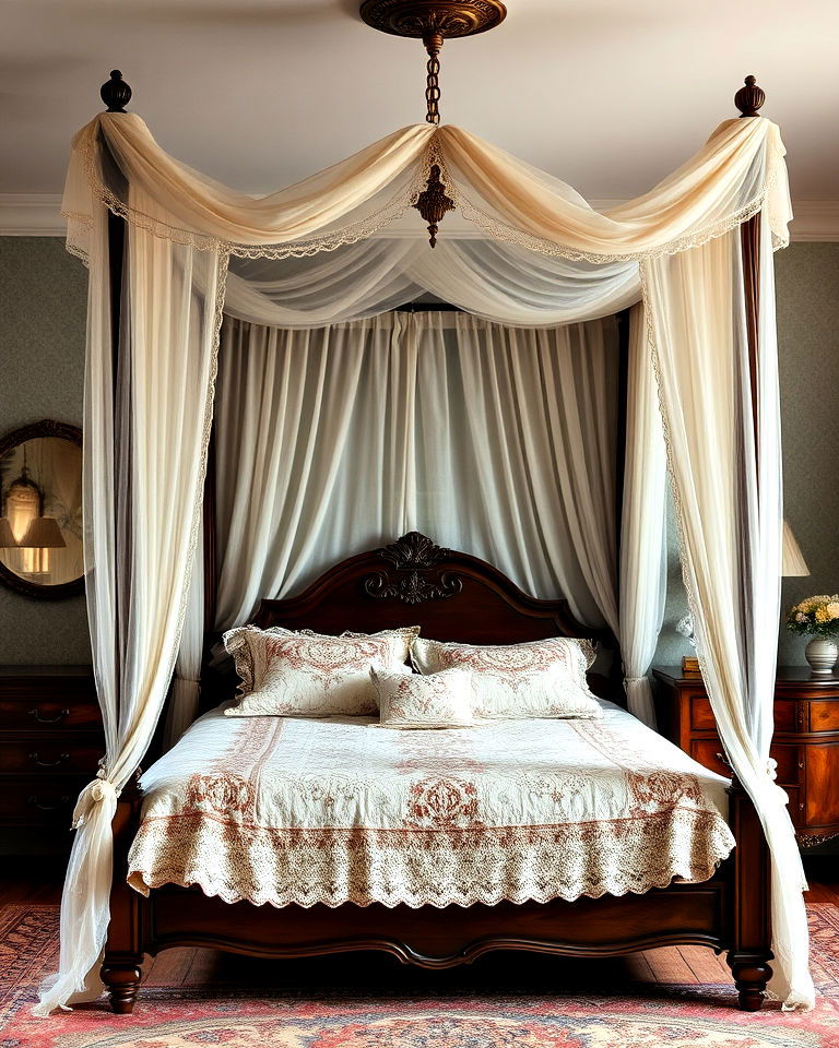 canopy bed drapes