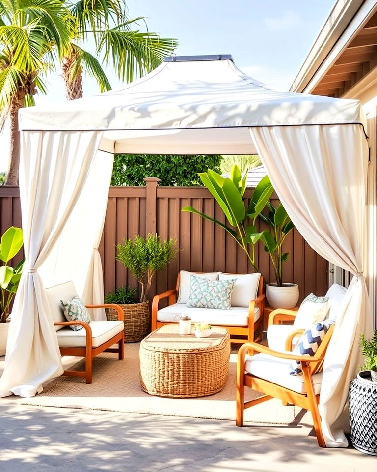 canopy tent corner
