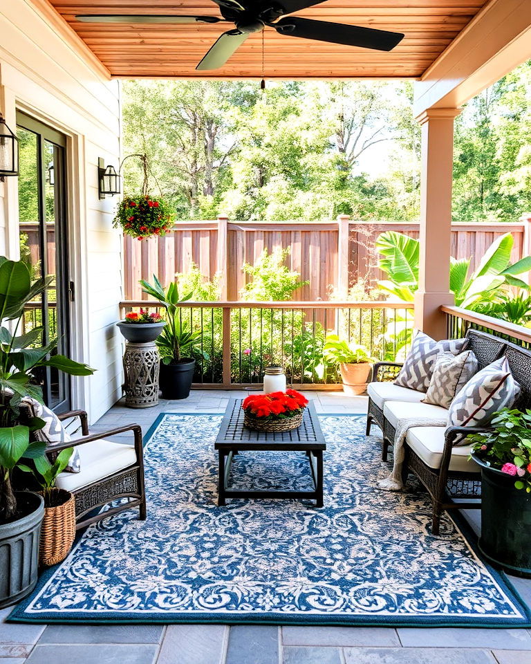 carpet and rug for outdoor setting