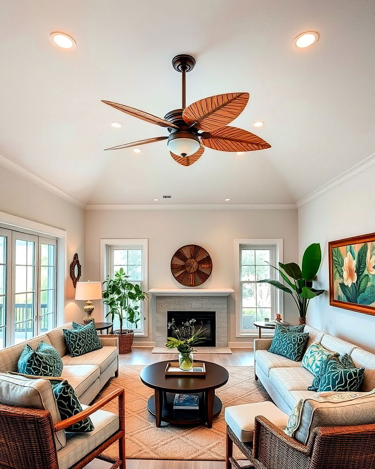 ceiling fans with a tropical twist