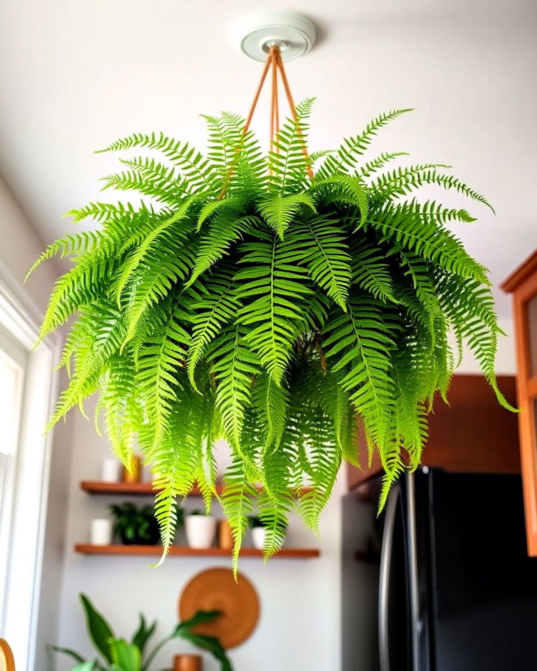 ceiling fern installation