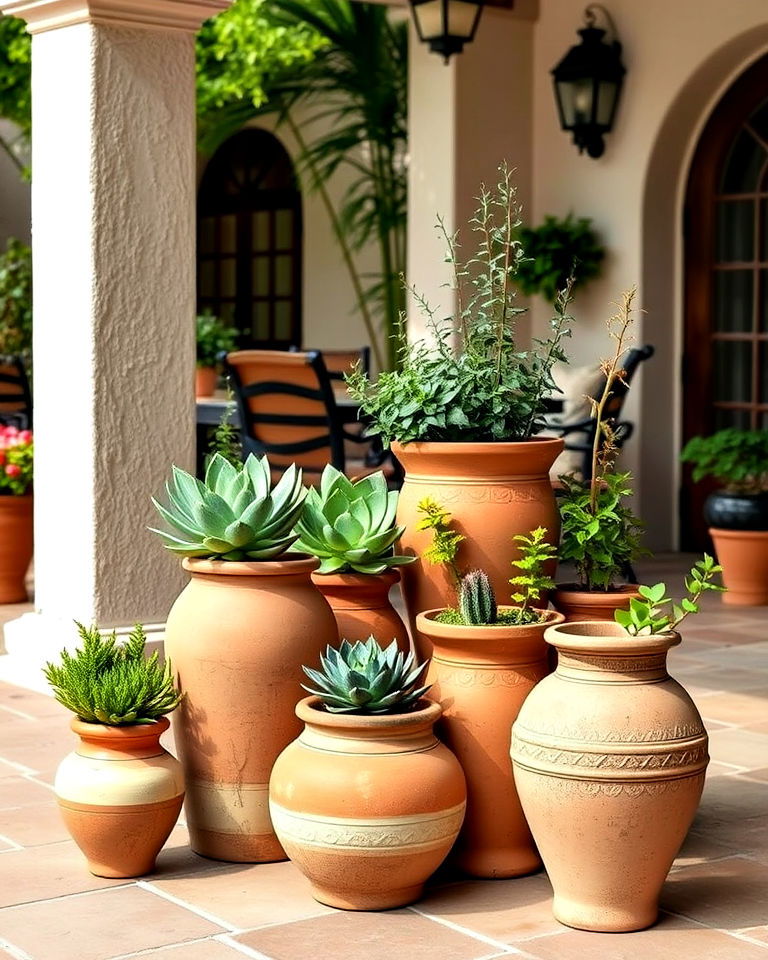 ceramic pottery garden