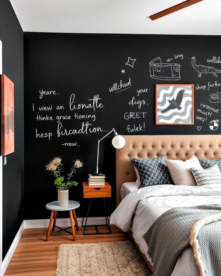 chalkboard paint wall