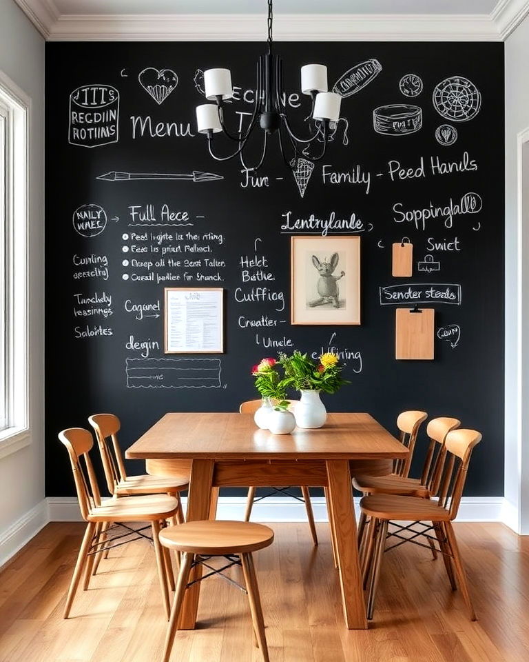 chalkboard wall for a fun interactive element