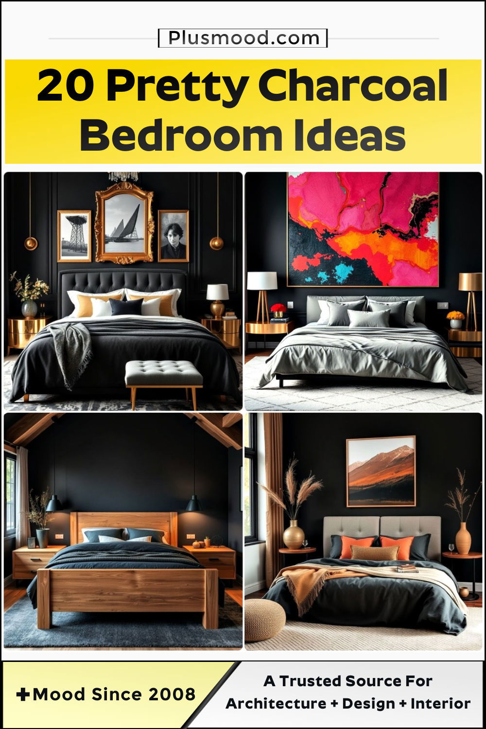 charcoal bedroom ideas and inspiration