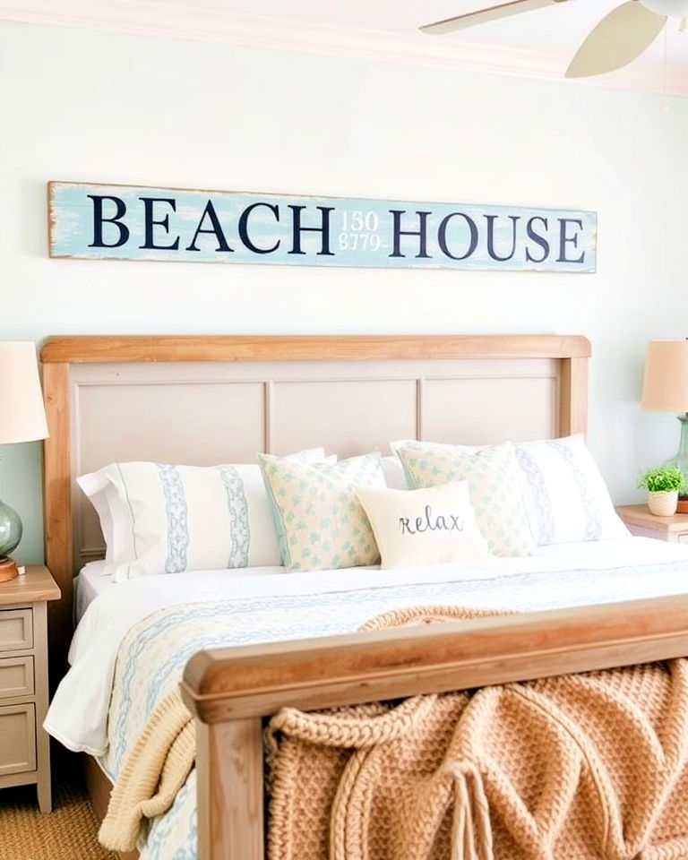 charming rustic beach signs