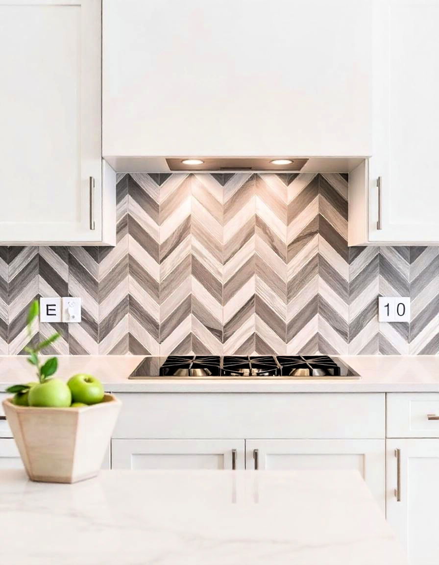 chevron pattern kitchen backsplash chevron pattern kitchen backsplash