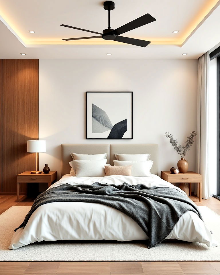 chic minimalist design bedroom