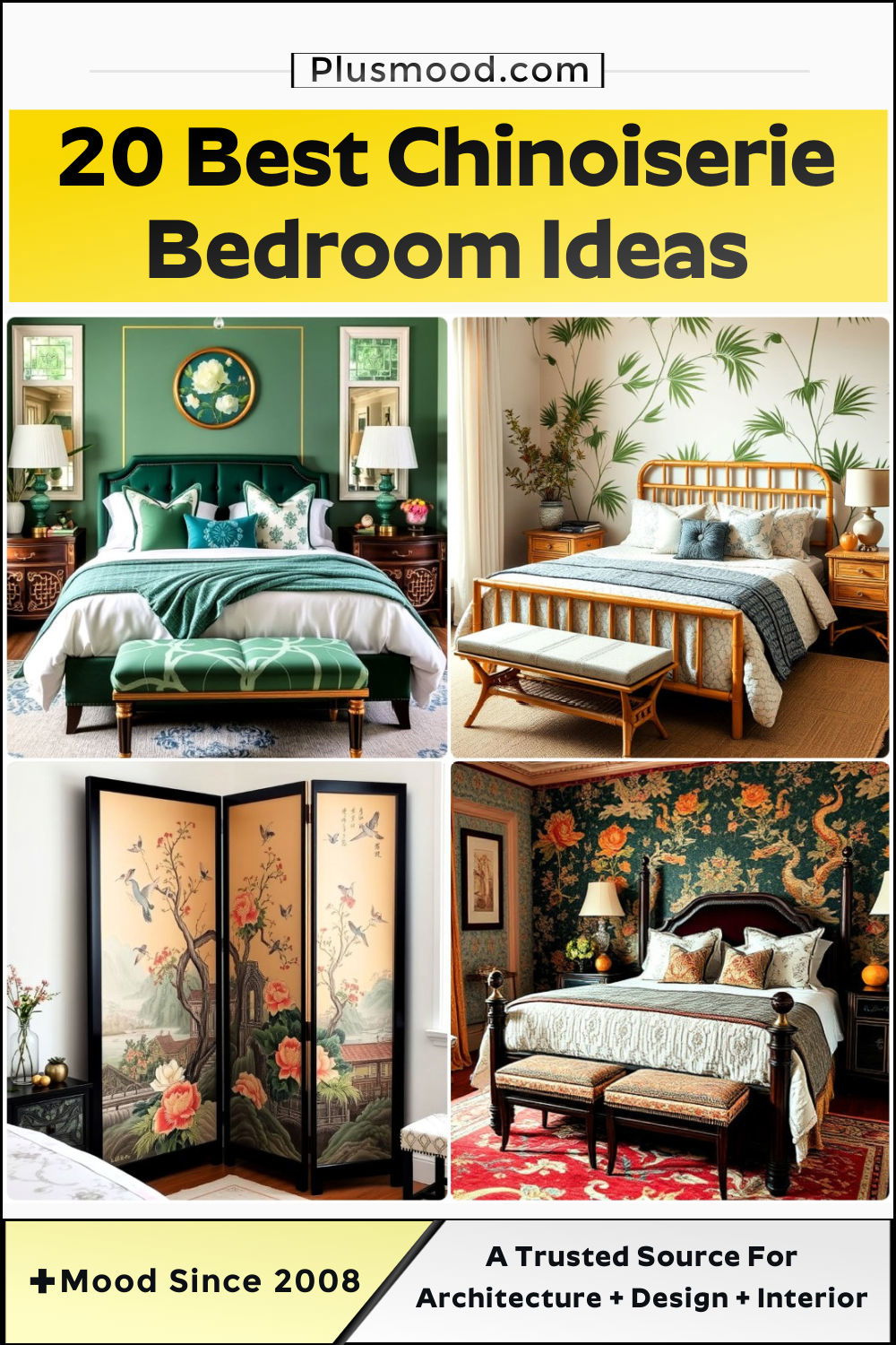 chinoiserie bedroom ideas and inspiration