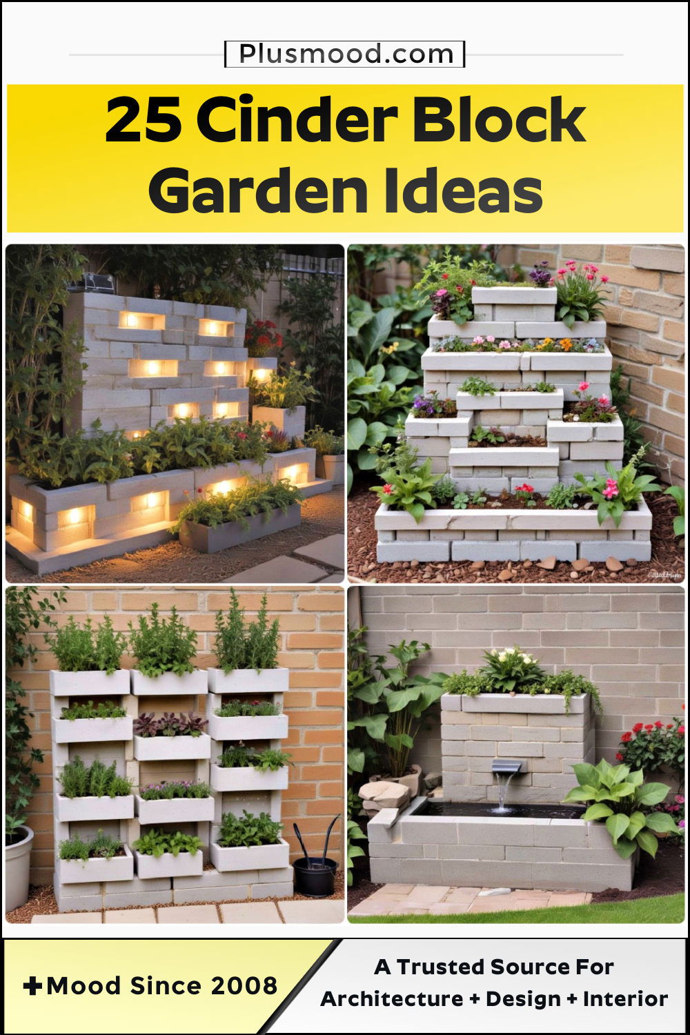 cinder block garden ideas and inspiration