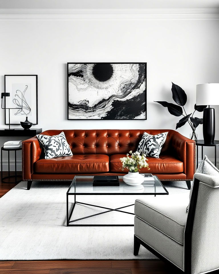 classic black and white contrast