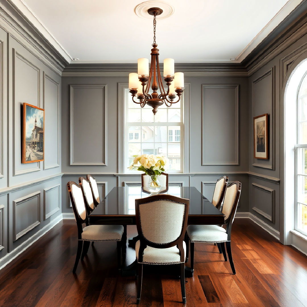 classic raised panels for dining room