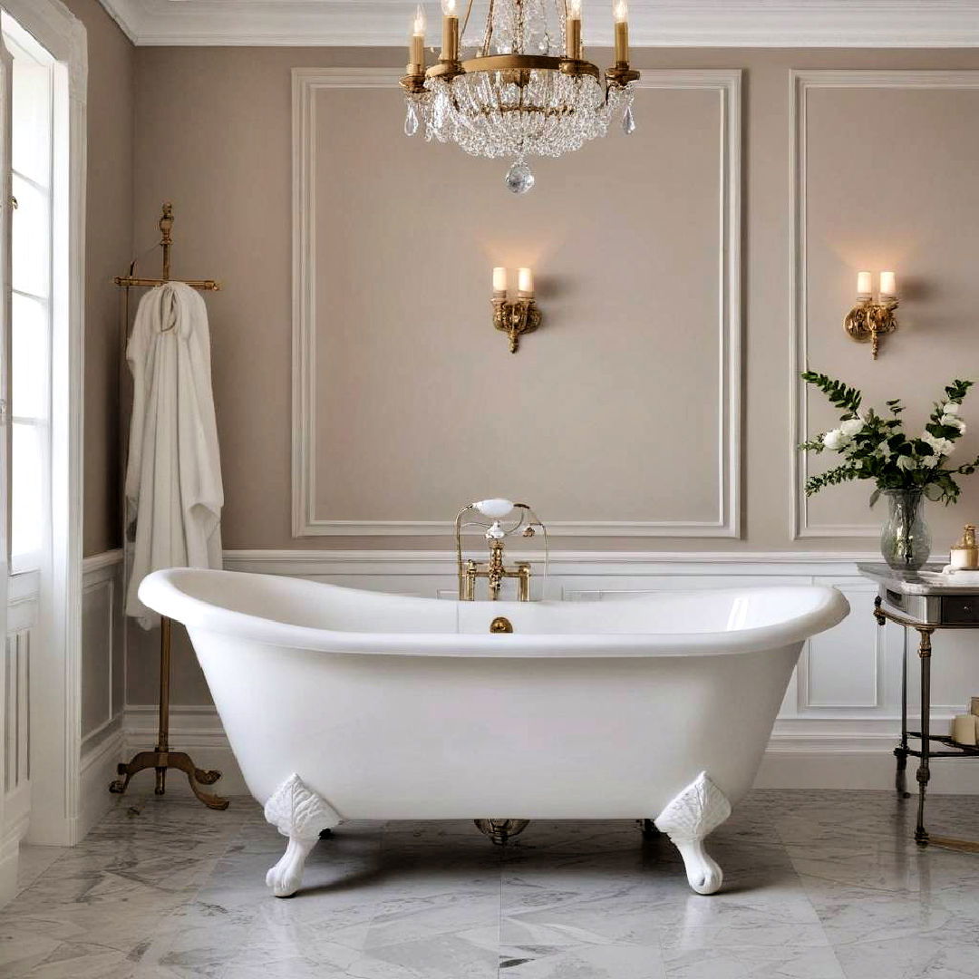 clawfoot bathtub for a victorian bathroom