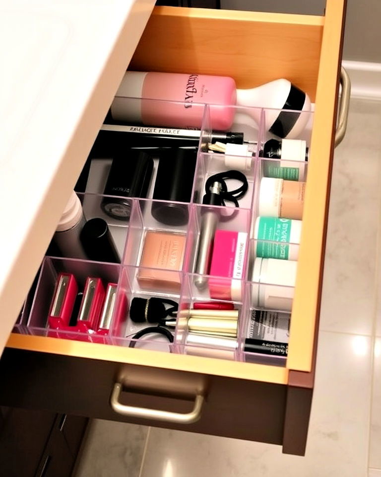 clear drawer dividers for a neat look