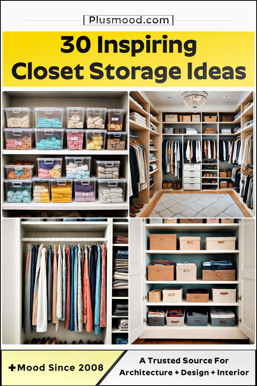 closet storage ideas and inspiration