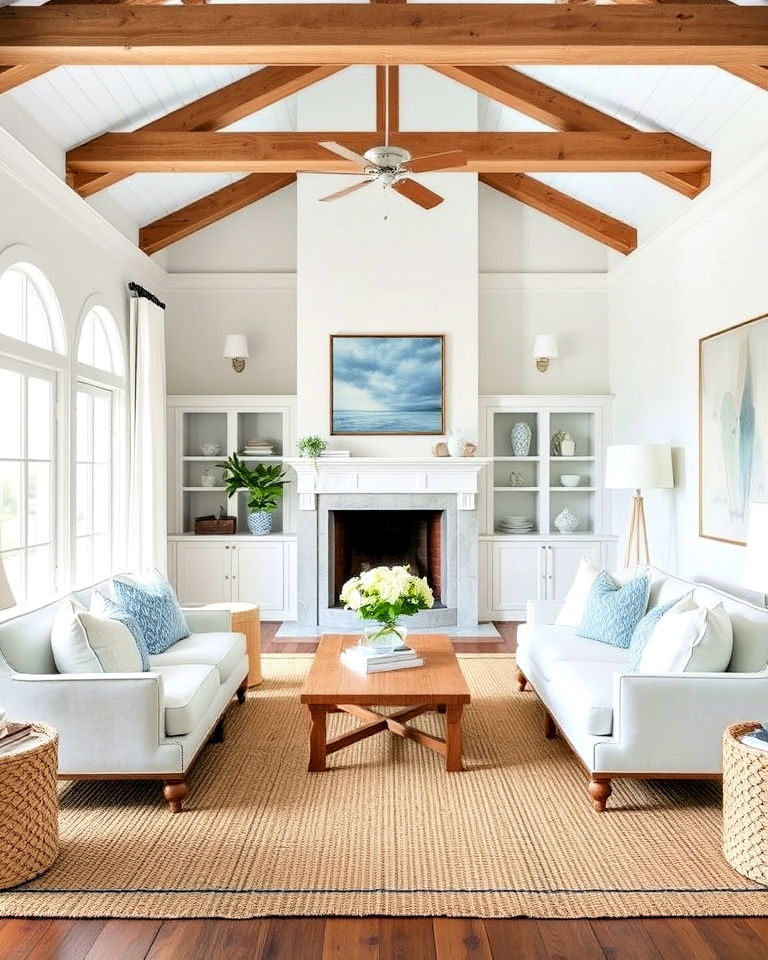 coastal color palette for hamptons living room