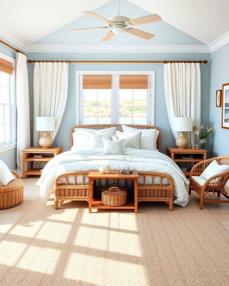 coastal inspired bedroom retreat