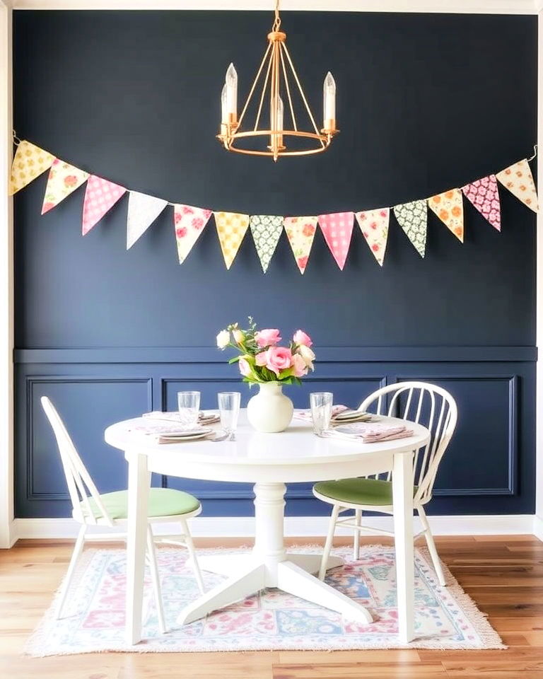 colorful fabric bunting for mother s day