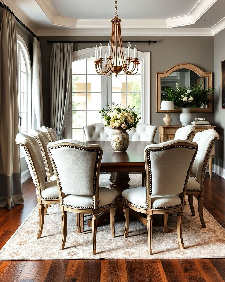 comfort and luxury upholstered dining chairs