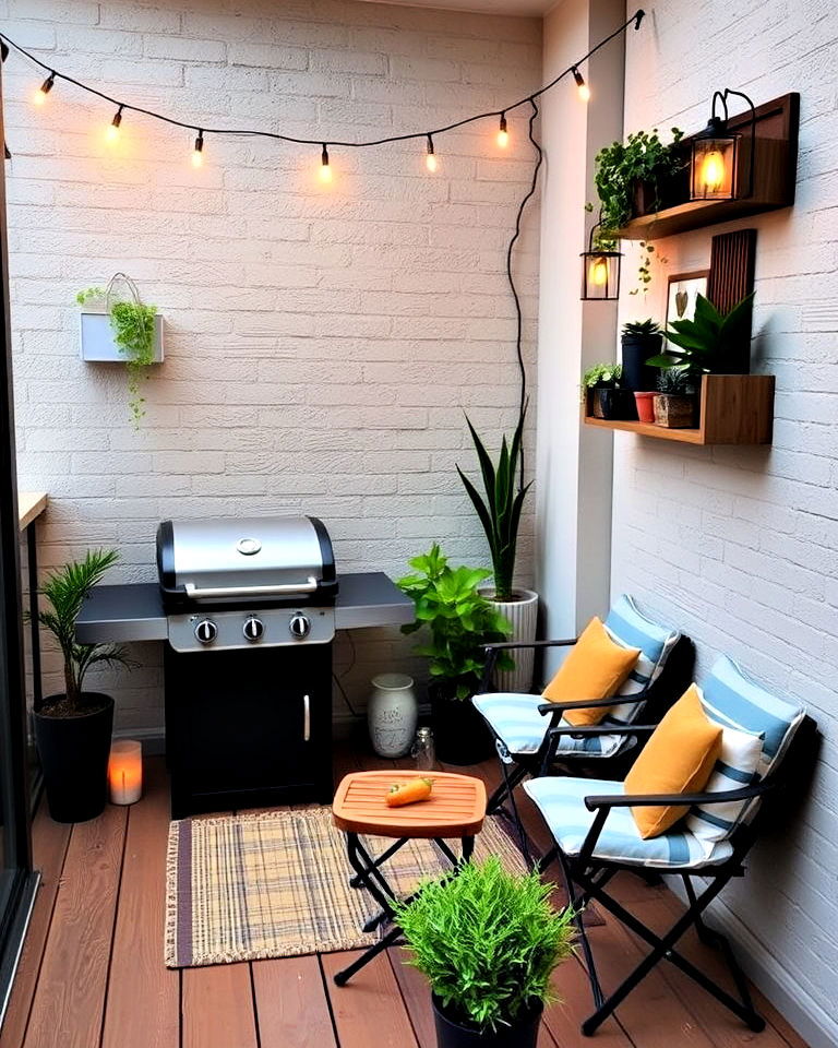 compact balcony bbq