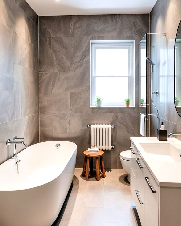compact bathtub for apartment bathroom