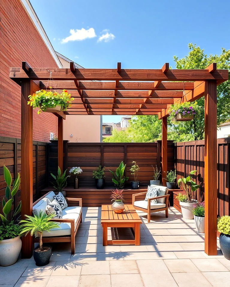 compact pergola for small patios