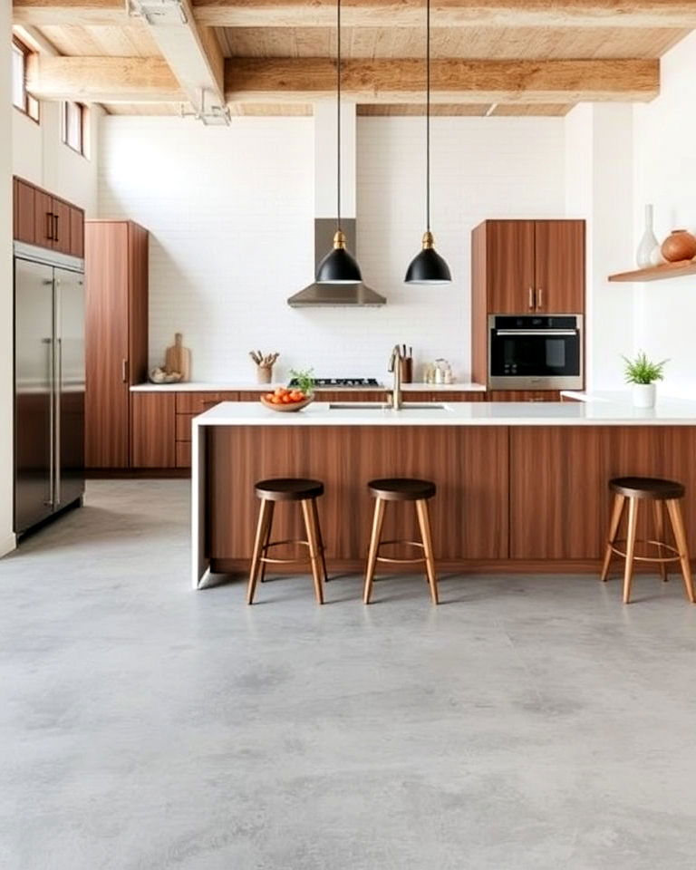 concrete floors for industrial chic