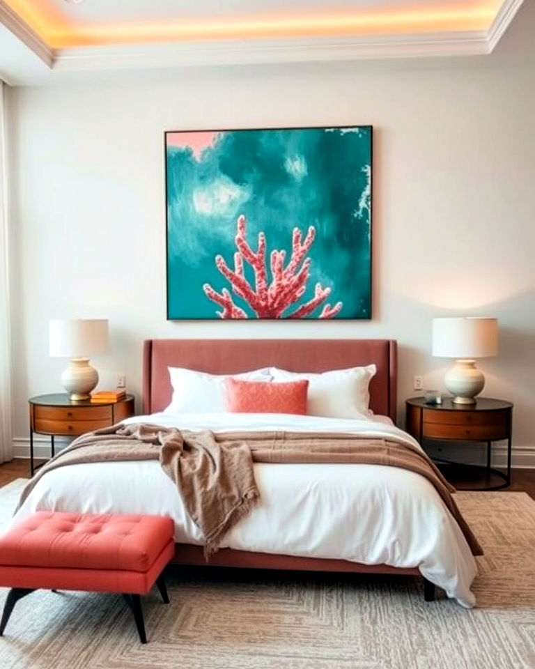 coral art as a statement piece